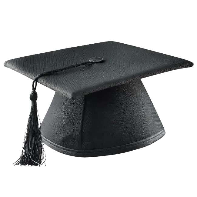 Black Graduation Cap with Tassel