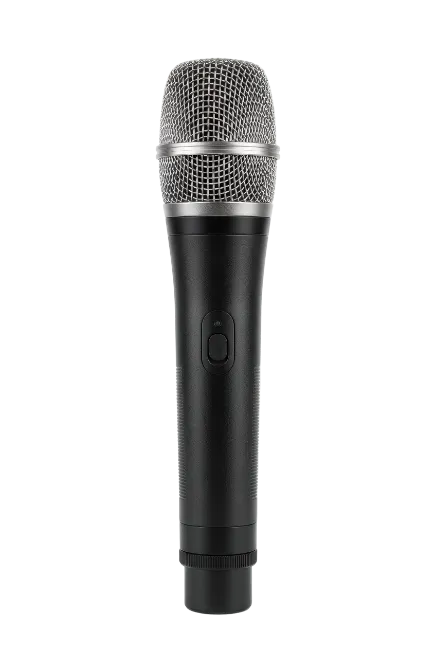 Black Handheld Dynamic Vocal Microphone