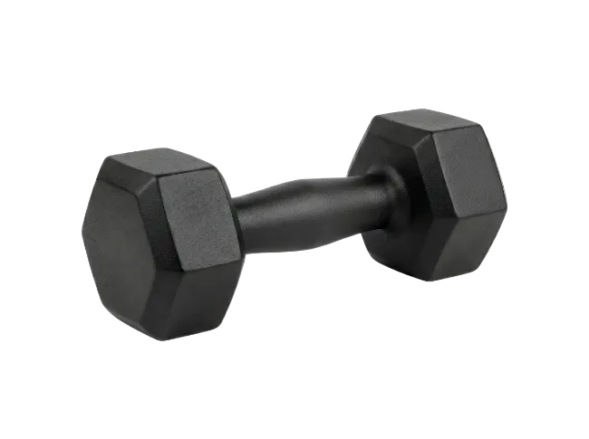 Black Hex Dumbbell Weight