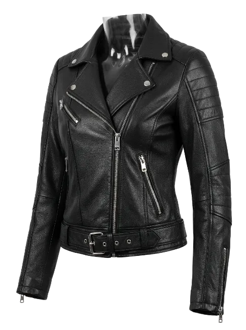 Black Leather Biker Jacket
