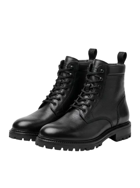 Black Leather Boots