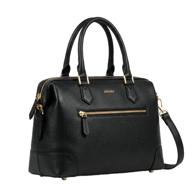 Black Leather Handbag