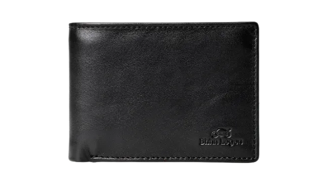 Black Leather Wallet Isolated