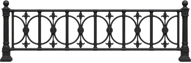 Black Metal Balustrade Railing