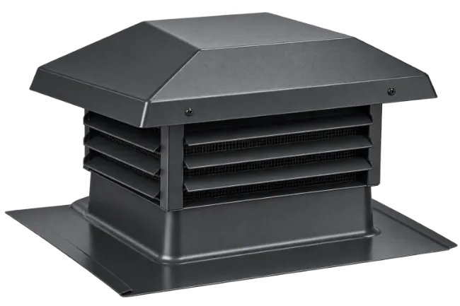 Black Metal Roof Vent Cap