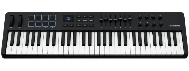 Black MIDI Keyboard Controller