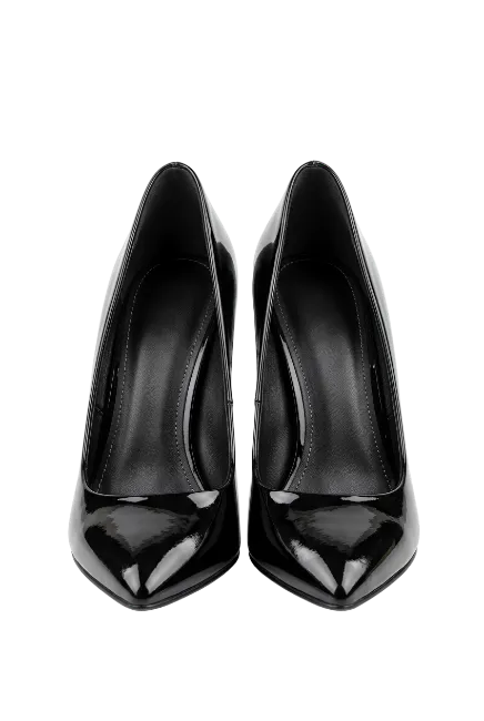 Black Patent Leather High Heels