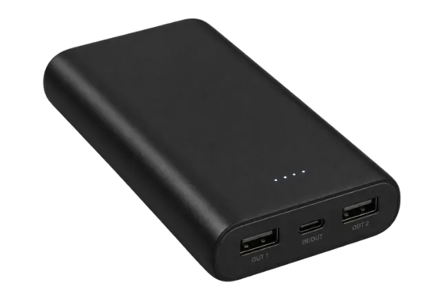 Black Portable Power Bank Charger