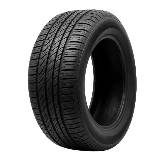 Black Rubber Car Tire Isolated