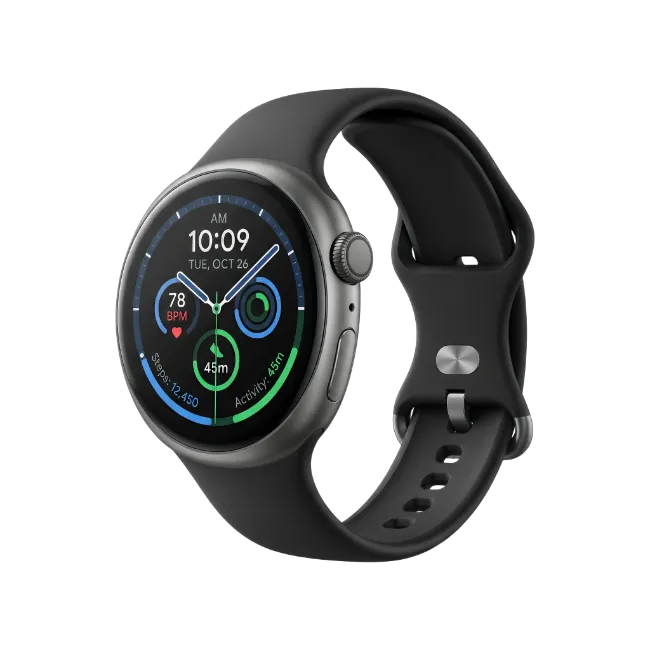 Black Smartwatch with Digital Display