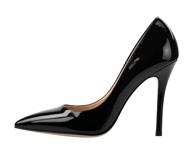 Black Stiletto High Heel Shoe