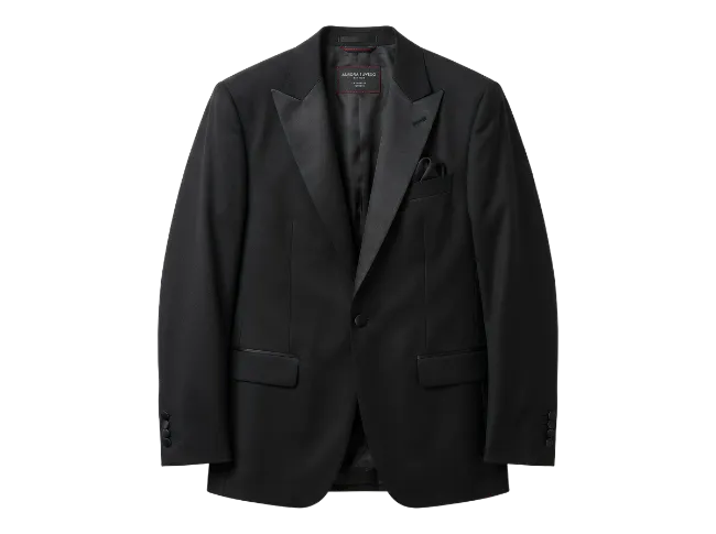 Black Tuxedo Jacket with Satin Lapels