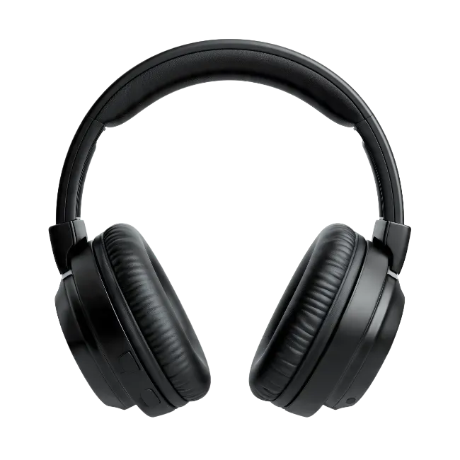 Black Wireless Over-Ear Headphones