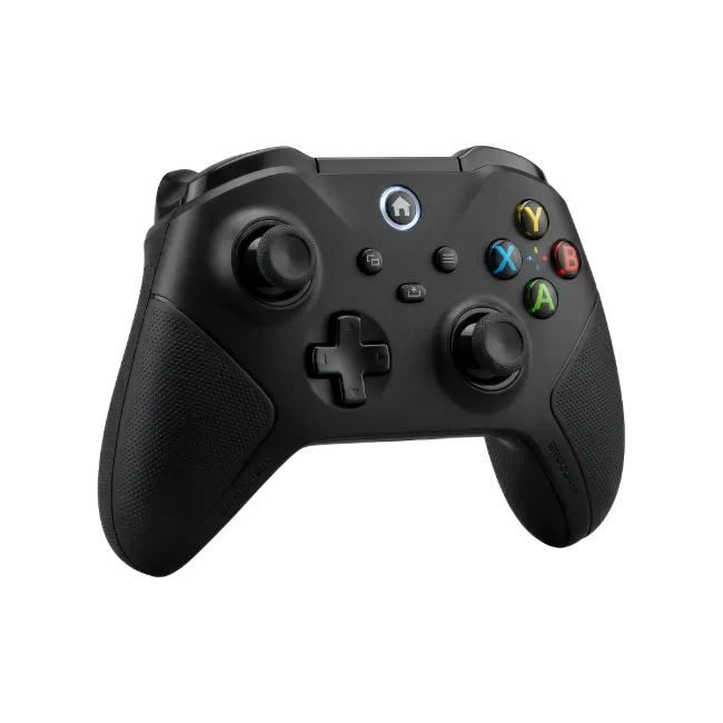 Black wireless video game controller