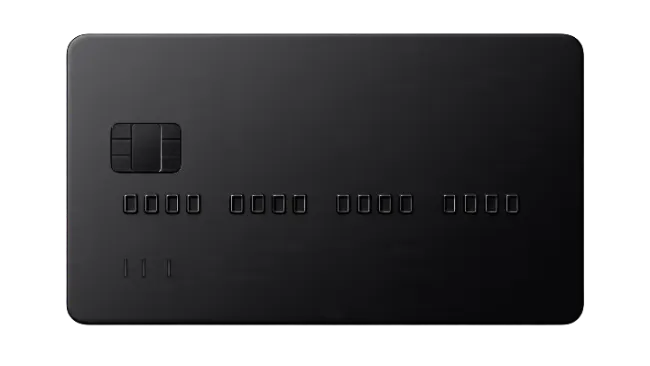Blank Matte Black Credit Card