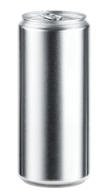 Blank Silver Aluminum Soda Can