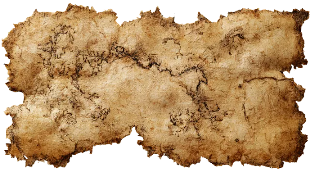 Blank Vintage Parchment Map Scroll