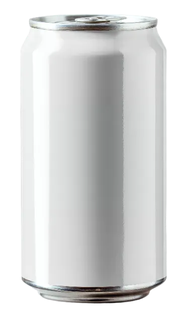 Blank White Aluminum Beverage Can Mockup