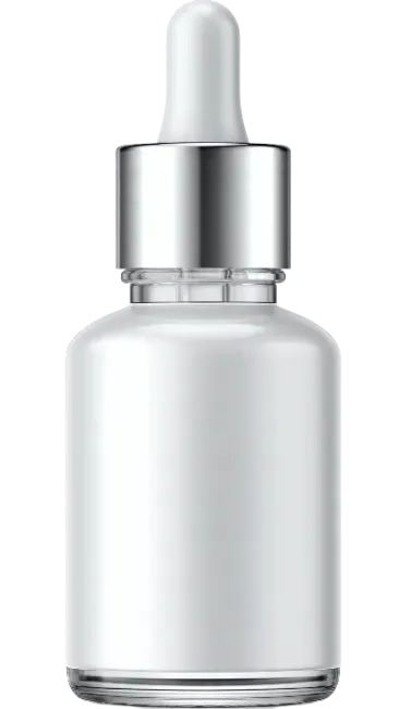 Blank White Cosmetic Dropper Bottle