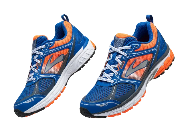 Blue and Orange Running Shoes