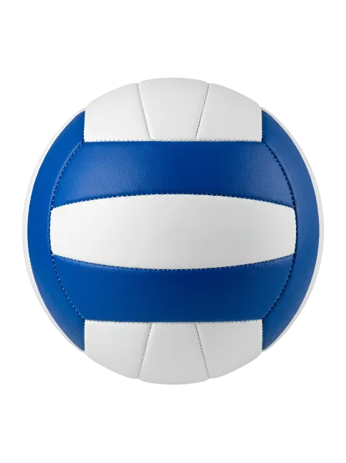 Blue and white volleyball ball