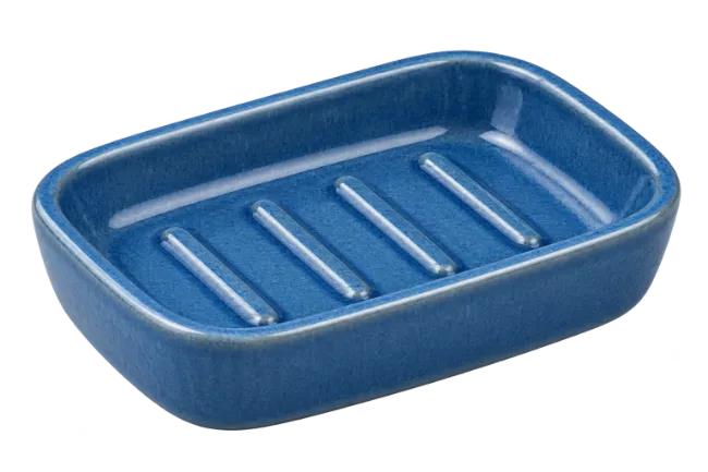 Blue Ceramic Soap Dish Holder