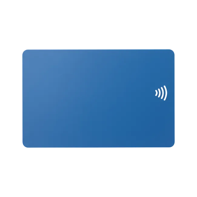Blue Contactless Payment Card