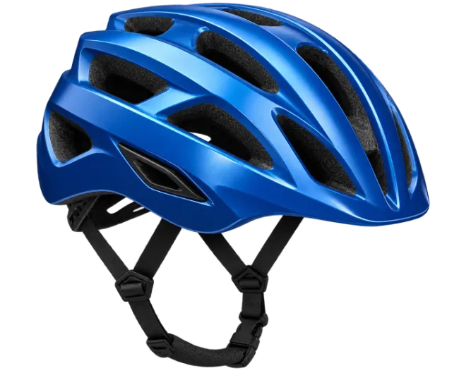 Blue Cycling Helmet with Ventilation Vents
