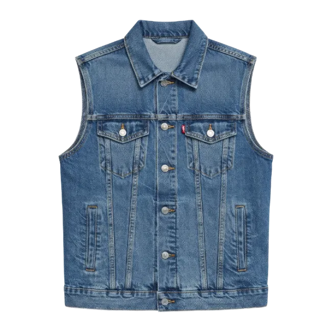 Blue Denim Vest Jacket