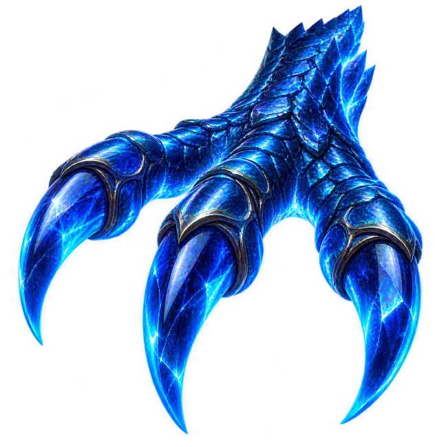 Blue Dragon Claw Graphic