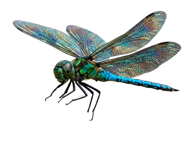 Blue Dragonfly Insect Close Up