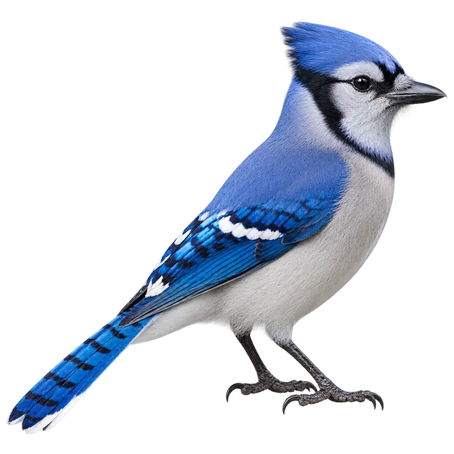 Blue Jay Bird Isolated