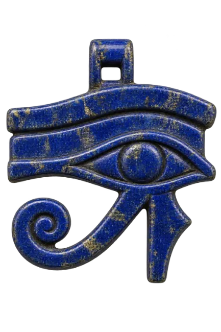 Blue Lapis Lazuli Eye of Horus Amulet