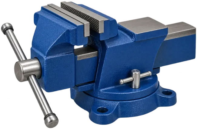 Blue Metal Bench Vise Tool