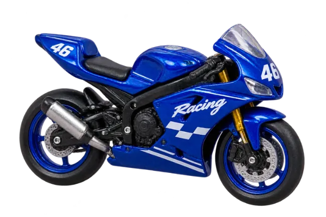 Blue Racing Toy Motorcycle