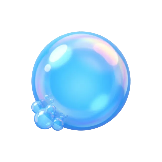 Blue Soap Bubble
