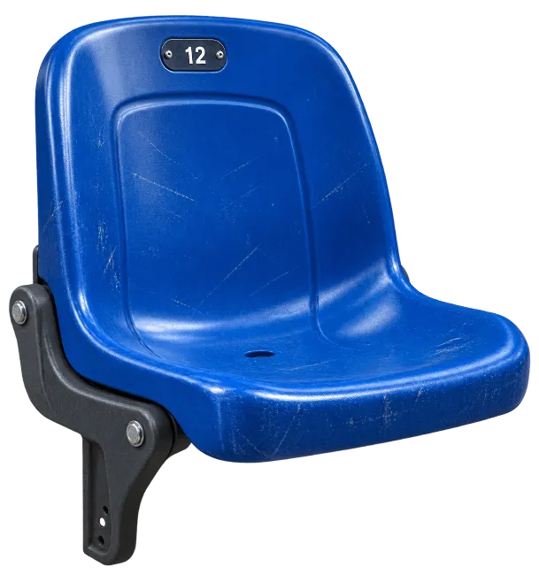 Blue Stadium Seat with Number Twelve