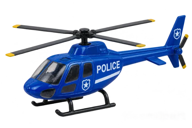 Blue Toy Police Helicopter