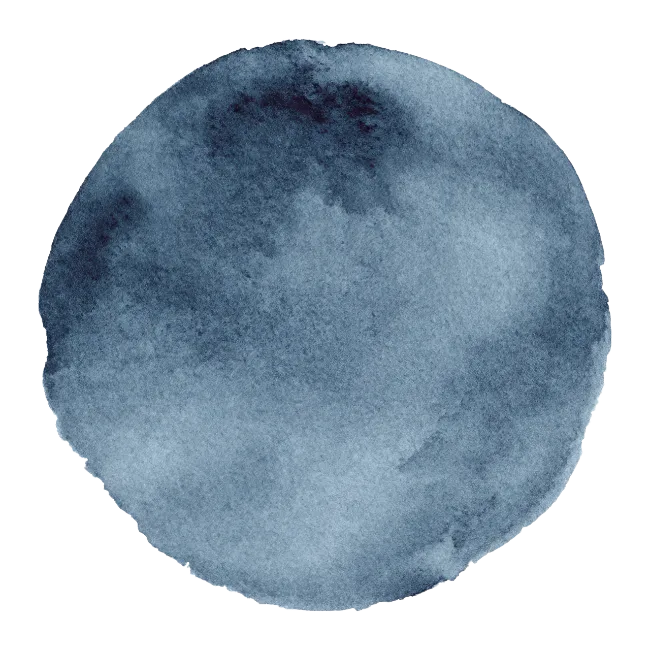 Blue Watercolor Circle Paint Stroke