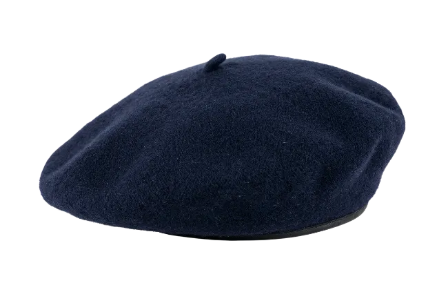 Blue Wool Beret Hat