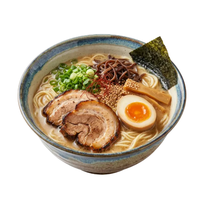 Bowl of Japanese Tonkotsu Ramen