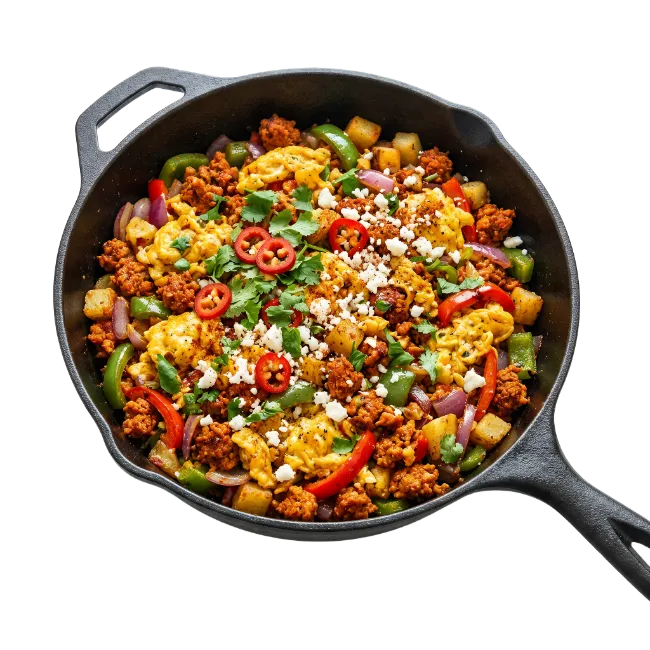 Breakfast Scramble in Cast Iron Skillet