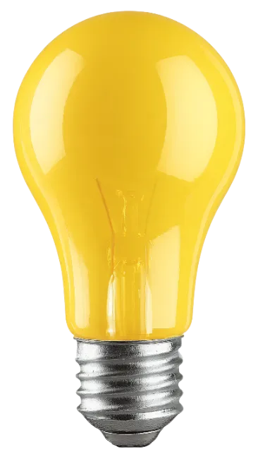 Bright Yellow Light Bulb