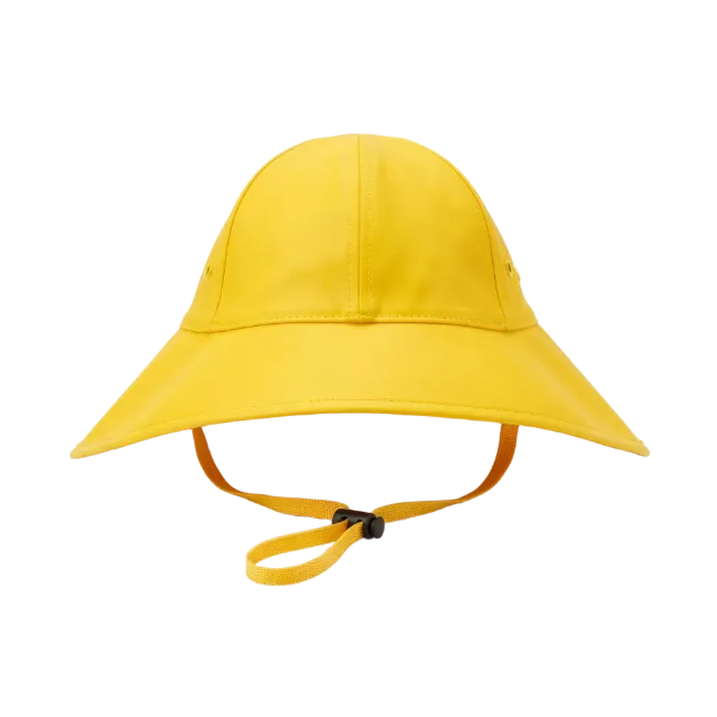 Bright Yellow Sun Hat with Chin Strap