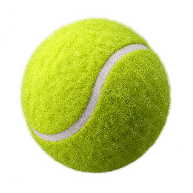 Bright Yellow Tennis Ball