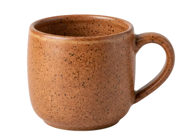 Brown Ceramic Coffee Mug with Handle
