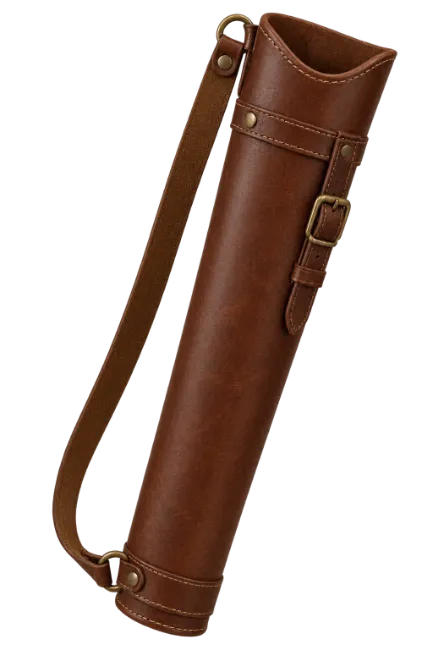 Brown Leather Archery Quiver