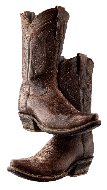 Brown Leather Cowboy Boots