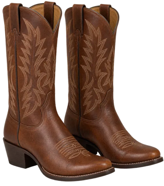 Brown Leather Cowboy Boots