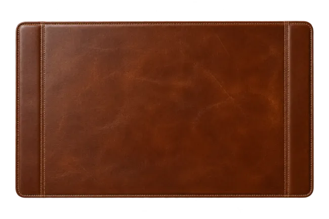 Brown Leather Desk Mat